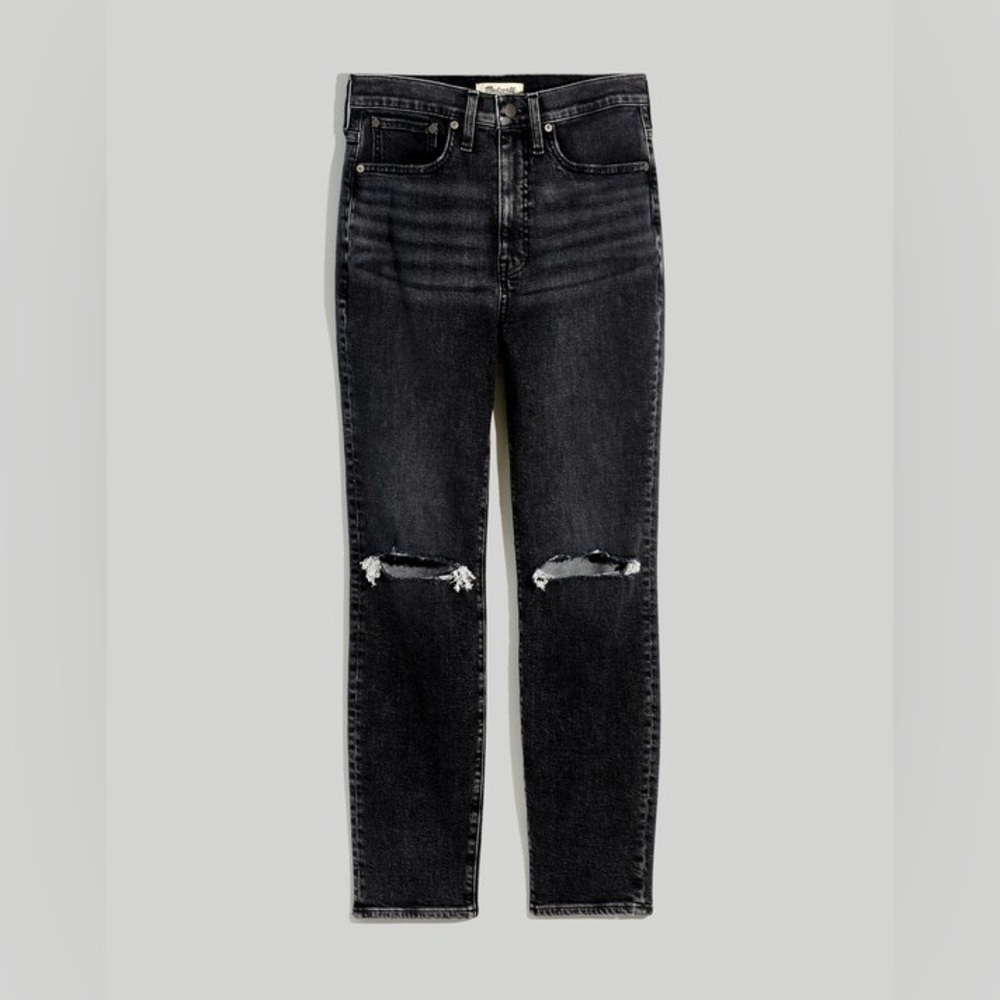 Madewell TheMomJean Distressed Black Jeans Size 30